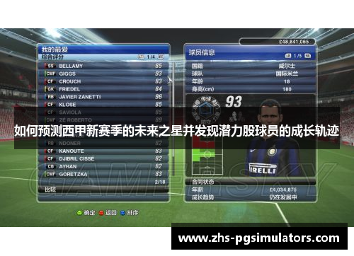 如何预测西甲新赛季的未来之星并发现潜力股球员的成长轨迹